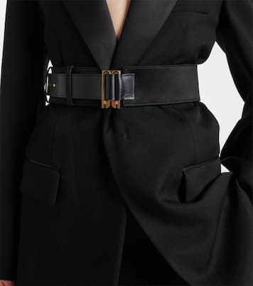 Wide leather belt  | Victoria Beckham