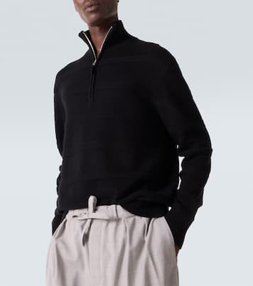 Cotton and cashmere turtleneck sweater | Allude