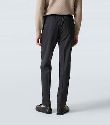 Virgin wool tapered pants | Slowear