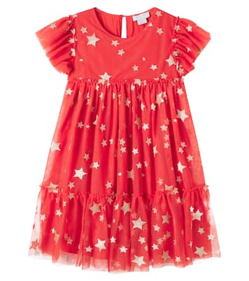 Kleid Ditsy Stars aus Tüll | Stella McCartney Kids
