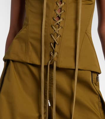 Top corset en coton | McQueen