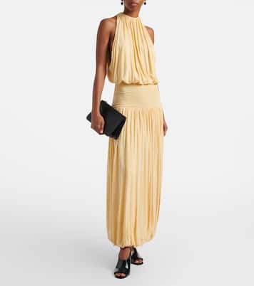 حقيبة كلاتش من الجلد بنقشات جلد التمساح Threefold | Toteme