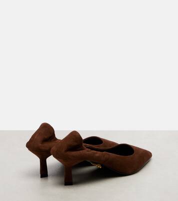 55 logo suede pumps | Prada