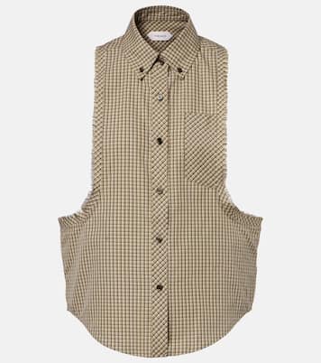 Checked cotton shirt | Versace