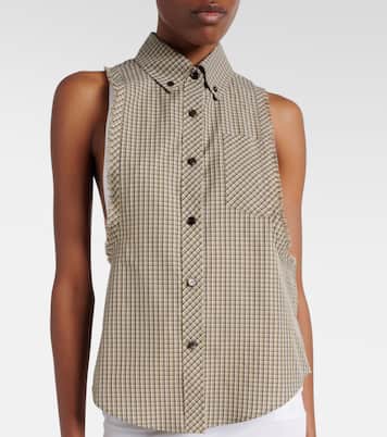 Checked cotton shirt | Versace