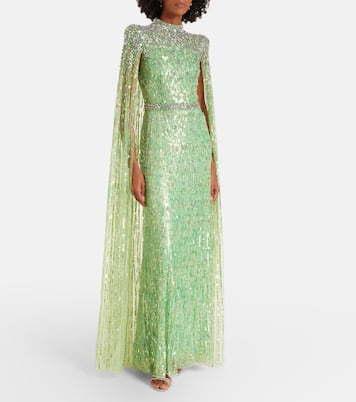 Opera embellished caped gown | Jenny Packham
