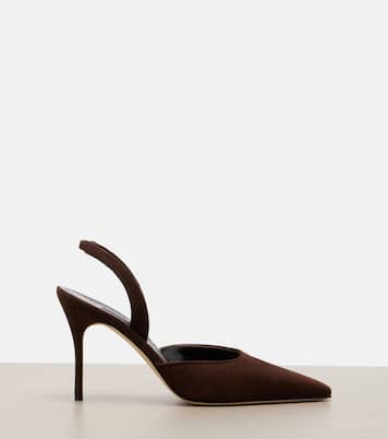 Borelapla suede slingback pumps | Manolo Blahnik