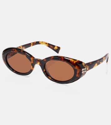 Logo oval sunglasses | Miu Miu