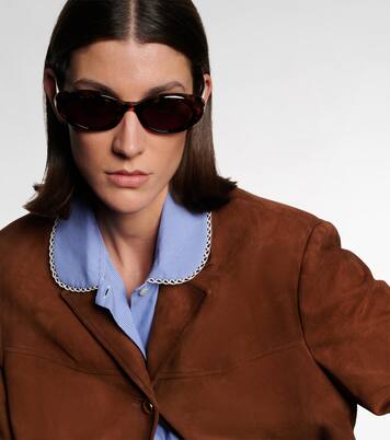 Logo oval sunglasses | Miu Miu