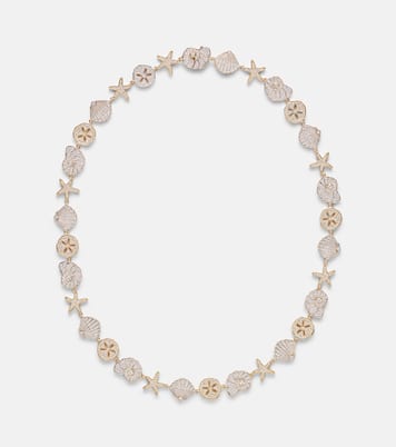 Sea Life 14kt gold (585/1000) necklace with diamonds | Sydney Evan