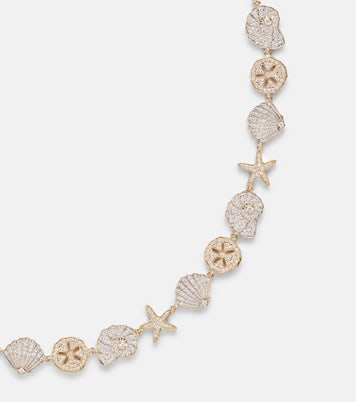 Sea Life 14kt gold (585/1000) necklace with diamonds | Sydney Evan