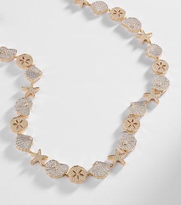 Sea Life 14kt gold (585/1000) necklace with diamonds | Sydney Evan