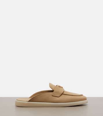 Slippers aus Veloursleder | Prada