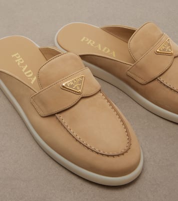 Slippers aus Veloursleder | Prada