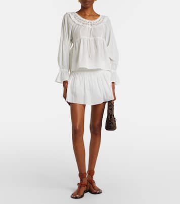 Danielle lace-trimmed cotton skort | Posse