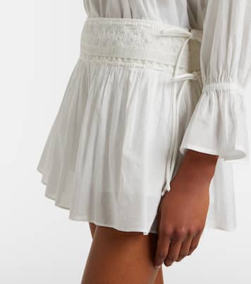 Danielle lace-trimmed cotton skort | Posse