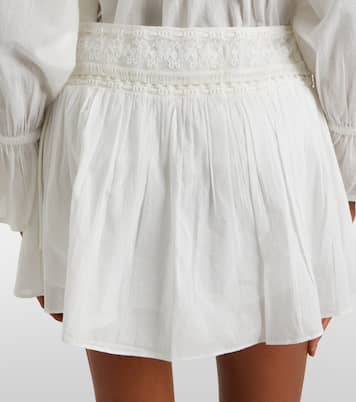 Danielle lace-trimmed cotton skort | Posse