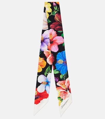 花卉真丝斜纹布围巾 | Dolce&Gabbana