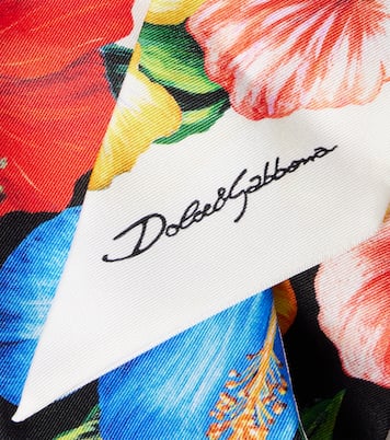 花卉真丝斜纹布围巾 | Dolce&Gabbana