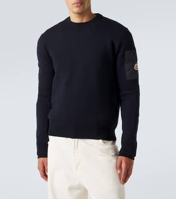 Pull en laine vierge à logo | Moncler
