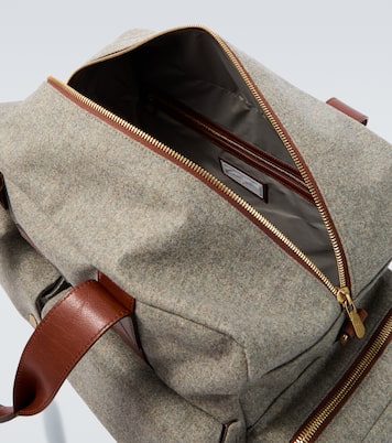 Weekender mit Lederbesatz | Brunello Cucinelli