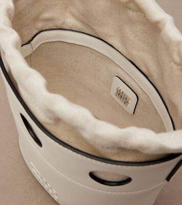 Leather bucket bag | Miu Miu