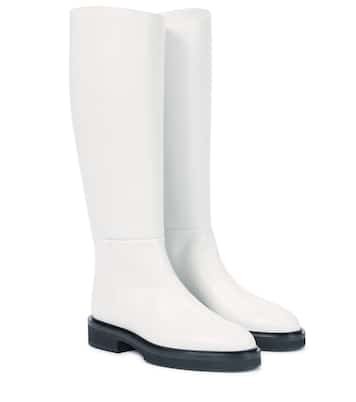 Derby leather knee-high boots | Khaite