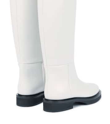 Derby leather knee-high boots | Khaite