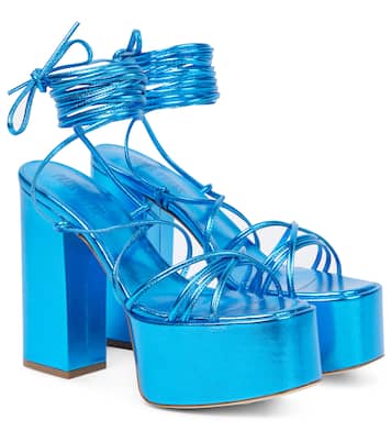 Plateausandalen Malena aus Leder | Paris Texas