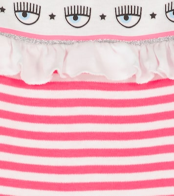 X Chiara Ferragni Baby Strampler Maxi Logomania | Monnalisa