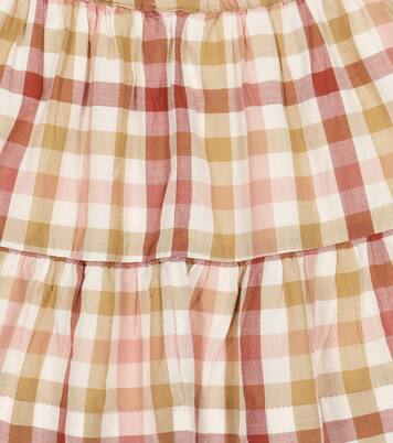 Jupe Paloma en coton à carreaux | Bonpoint