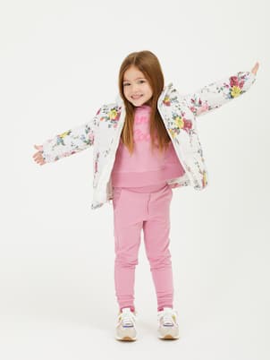 Hooded floral puffer jacket | Monnalisa