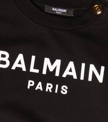 Sweat-shirt en coton à logo | Balmain Kids