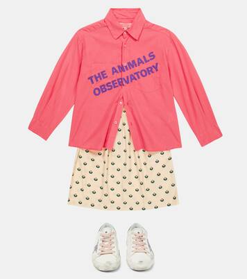 Wolf logo printed shirt | The Animals Observatory