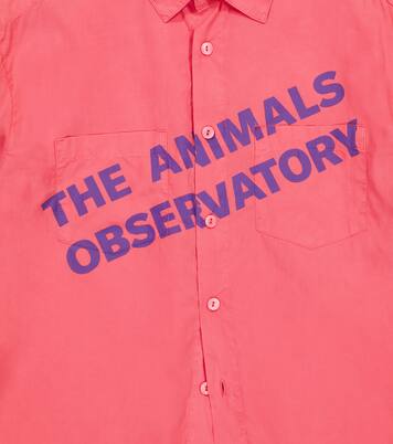 Wolf logo printed shirt | The Animals Observatory