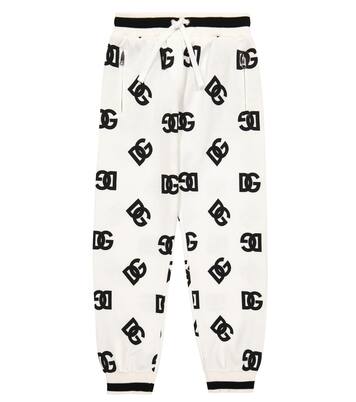 Printed cotton jersey sweatpants | Dolce&Gabbana Kids