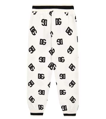 Printed cotton jersey sweatpants | Dolce&Gabbana Kids