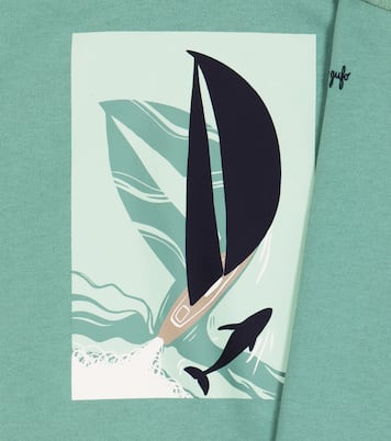 Printed cotton hoodie | Il Gufo