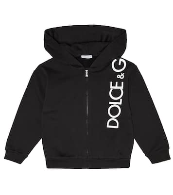 Sudadera con capucha de algodón con logo | Dolce&Gabbana Kids