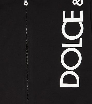 Sudadera con capucha de algodón con logo | Dolce&Gabbana Kids