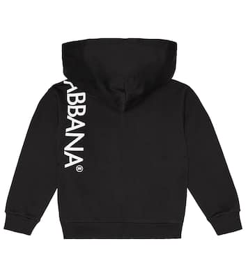 Sudadera con capucha de algodón con logo | Dolce&Gabbana Kids