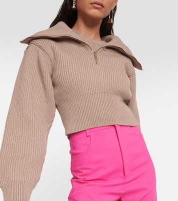Pull raccourci La Maille Risoul en laine | Jacquemus