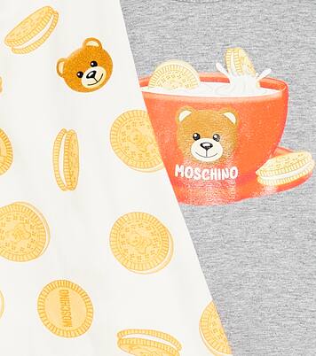 Baby - Set di 2 tutine in cotone con logo | Moschino Kids