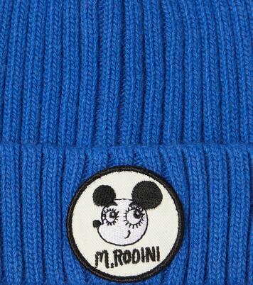 Ribbed-knit wool and cotton beanie | Mini Rodini