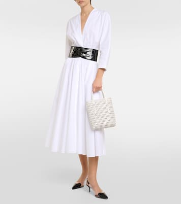 Mina NS Neo Vienne leather tote bag | Alaïa