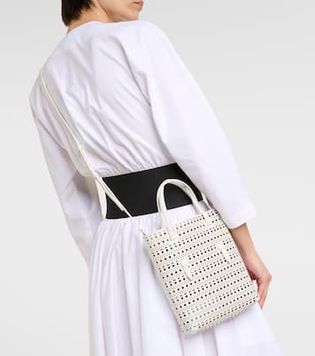 Mina NS Neo Vienne leather tote bag | Alaïa