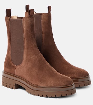 Bottines Chelsea Chester en daim | Gianvito Rossi