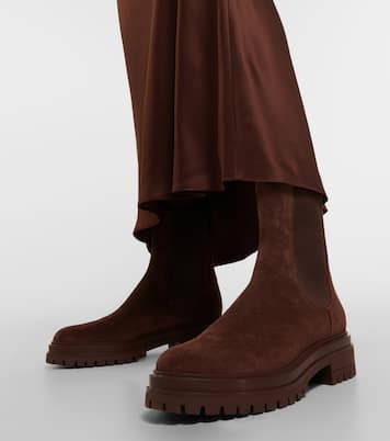 Bottines Chelsea Chester en daim | Gianvito Rossi