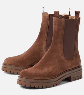 Bottines Chelsea Chester en daim | Gianvito Rossi