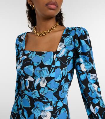 Joanna floral crêpe midi dress | Diane von Furstenberg